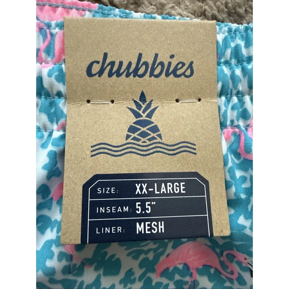 Chubbies The Domingos Flamingos 5.5
